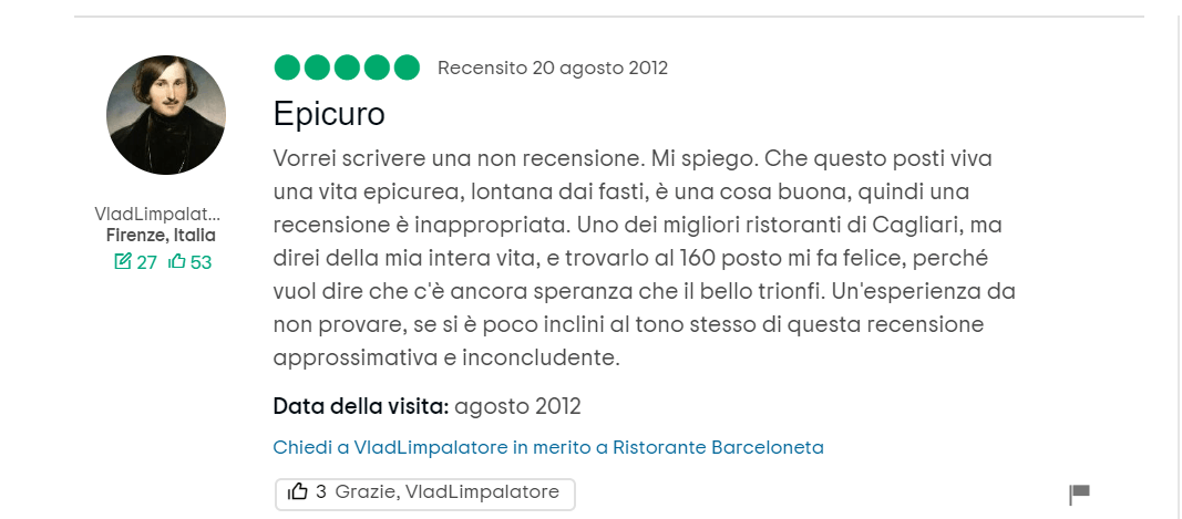 La barceloneta, Cagliari